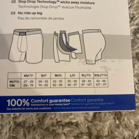 Saxx Vibe Extra Boxer Briefs Men Size L Black Everyday 2 Pack NWT Ballpark Pouch - Picture 3 of 5